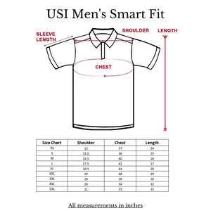 USI Uni Style Image Mens Smart Fit Con 11 Polo T-Shirt Color: White