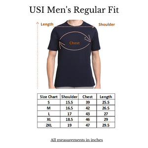 USI Uni Style Image Mens Casual Fit Round Neck T-Shirt Color: Crystal Pink