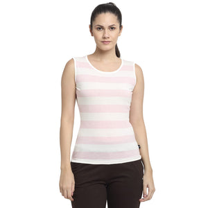 Open image in slideshow, USI Women&#39;s Striped Sleeveless-Top
