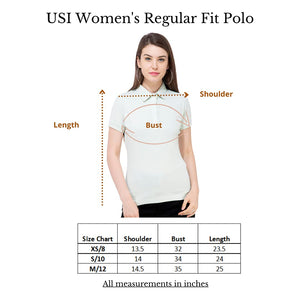 USI Uni Style Image Womens Polycotton Polo T-Shirt