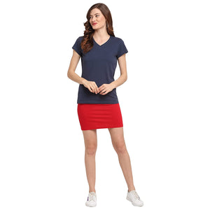 USI Uni Style Image Women's Mini Skirt: Color Red 26