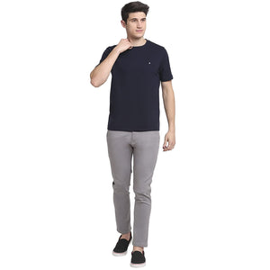 Open image in slideshow, USI Uni Style Image Mens Casual Fit Round Neck: T-Shirt Color Navy 2XL
