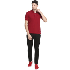 USI Uni Style Image Mens Smart Fit Con 11 Polo T-Shirt Color: Real Mulberry