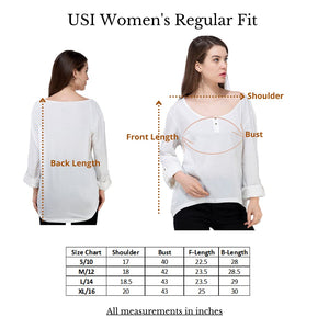 USI Women's Regular Fit Henley T-Shirt