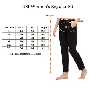 USI Women's Cotton Pants XX-Large Black