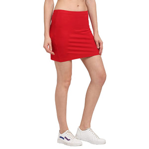 USI Uni Style Image Women's Mini Skirt: Color Red 26