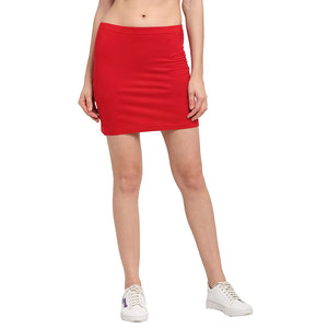 Open image in slideshow, USI Uni Style Image Women&#39;s Mini Skirt: Color Red 26
