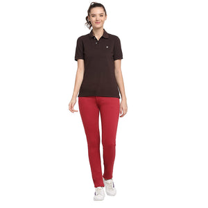 USI Uni Style Image Women's Smart Fit Trouser: Color D.Red 26