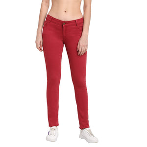 Open image in slideshow, USI Uni Style Image Women&#39;s Smart Fit Trouser: Color D.Red 26
