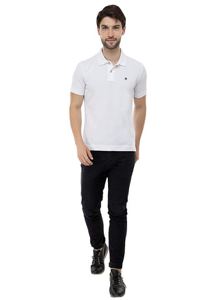 USI Uni Style Image Mens Smart Fit Con 11 Polo T-Shirt Color: White