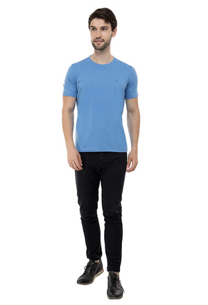 USI Uni Style Image Mens Round Neck T-Shirt Color: H. Blue