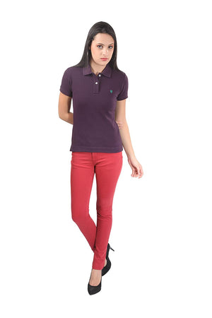 USI Uni Style Image Women's Polo Color-Purple