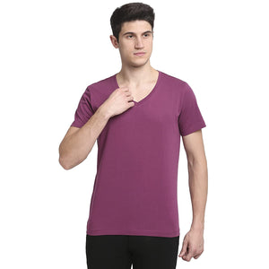 Open image in slideshow, USI Uni Style Image Mens Classic V-Neck T-Shirt Color: Mauve
