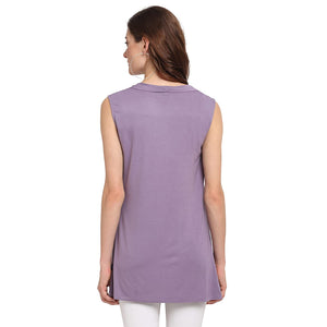 USI Uni Style Image Women's Cotton Shrug Color Purple 2XL