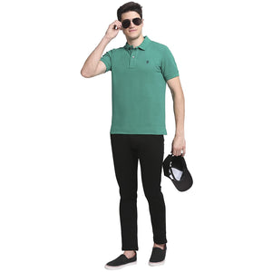 USI Uni Style Image Mens Smart Fit Con 11 Polo T-Shirt Color: Ultramarine Green