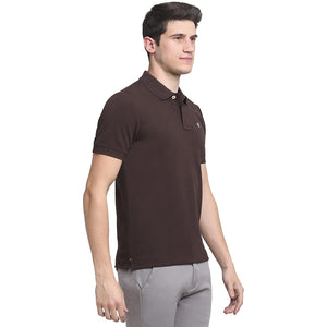 USI Uni Style Image Mens Smart Fit Con 11 Polo T-Shirt Color Coffee Small