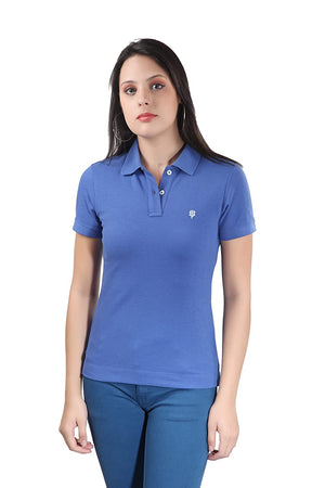 Open image in slideshow, USI Uni Style Image Women&#39;s Polo Color-Ampro Blue
