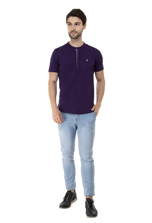 USI Uni Style Image Mens T-Shirt Color: Purple