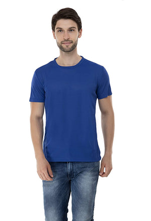 Open image in slideshow, USI Uni Style Image Mens Active Fit Round Neck T-Shirt 2XL Blue
