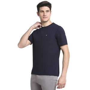 USI Uni Style Image Mens Casual Fit Round Neck: T-Shirt Color Navy 2XL