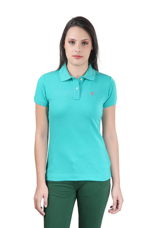 Open image in slideshow, USI Uni Style Image Women&#39;s Polo Color-Lagoon
