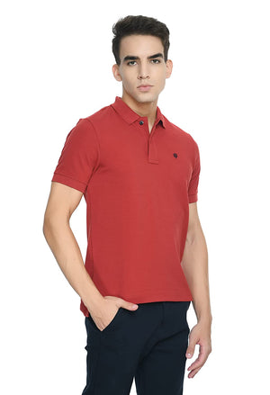 USI Uni Style Image Men's Smart Fit Con 11 Polo T-Shirt DK Red