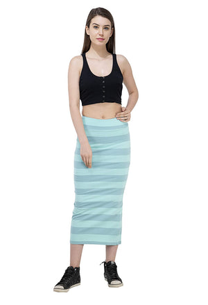 USI Uni Style Image Women's Striped Skirt Color Mint Green Small