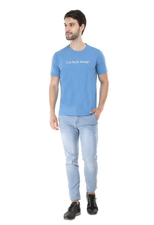 USI Uni Style Image Mens T-Shirt Color: Blue