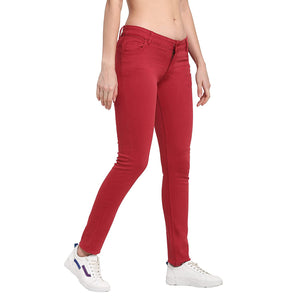 USI Uni Style Image Women's Smart Fit Trouser: Color D.Red 26