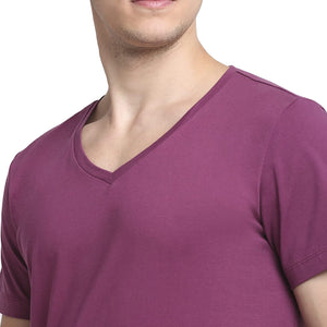 USI Uni Style Image Mens Classic V-Neck T-Shirt Color: Mauve