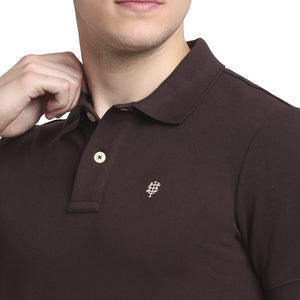 USI Uni Style Image Mens Smart Fit Con 11 Polo T-Shirt Color Coffee Small