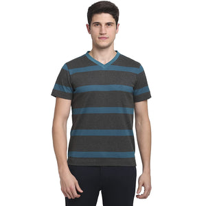 Open image in slideshow, USI Uni Style Image Mens Smart Fit V-Neck T-Shirt Color: Anthra
