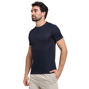 USI Uni Style Image Mens Active Fit Round Neck T-Shirt Color Navy