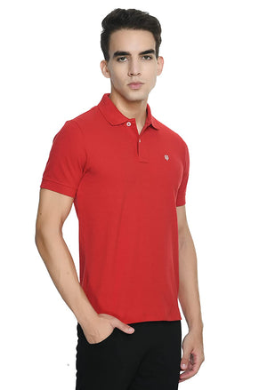 USI Uni Style Image Men's Smart Fit Con 11 Polo T-Shirt Lt. RED