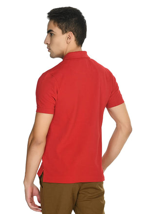 USI Uni Style Image Men's Smart Fit Con 11 Polo T-Shirt Chinese Red