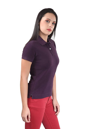 USI Uni Style Image Women's Polo Color-Purple