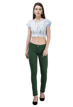 USI Uni Style Image Women's Cotton Trousers Color F.Green