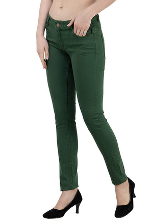 USI Uni Style Image Women's Cotton Trousers Color F.Green