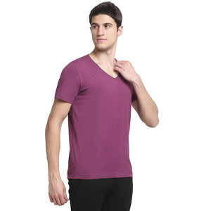 USI Uni Style Image Mens Classic V-Neck T-Shirt Color: Mauve