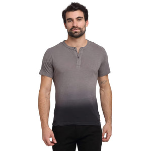 Open image in slideshow, USI Uni Style Image Men&#39;s Round Neck Henley T-Shirt Color Grey Medium
