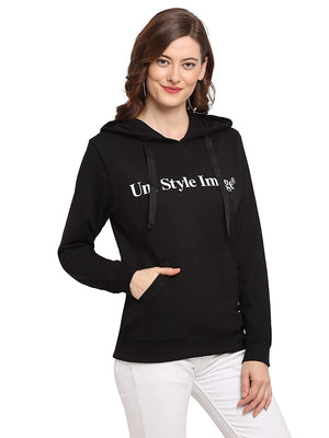 USI Uni Style Image Unisex Black Terry Hoodie 2XL