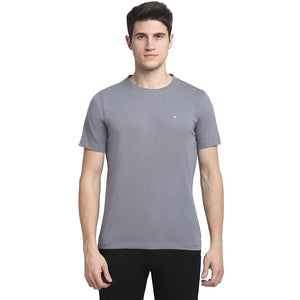 Open image in slideshow, USI Uni Style Image Mens Casual Fit Round Neck: T-Shirt Color Steel Grey
