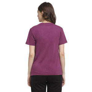 USI Uni Style Image Women's V Neck T-Shirt Color Mauve 2XL