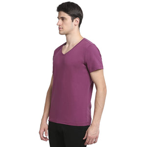 USI Uni Style Image Mens Classic V-Neck T-Shirt Color: Mauve