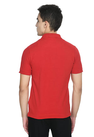 USI Uni Style Image Men's Smart Fit Con 11 Polo T-Shirt Lt. RED