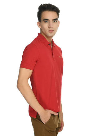 USI Uni Style Image Men's Smart Fit Con 11 Polo T-Shirt Chinese Red