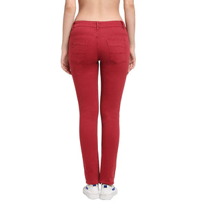 USI Uni Style Image Women's Smart Fit Trouser: Color D.Red 26