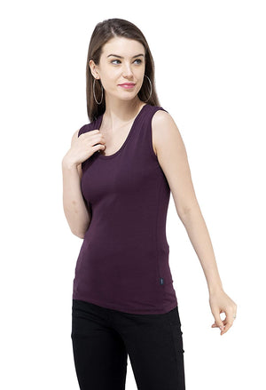 USI Uni Style Image Womens Sleeveless Jersey(Eggplant Purple,18,3XL)