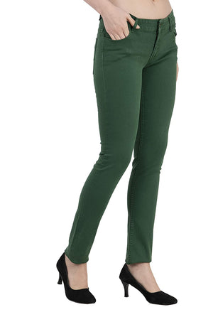 USI Uni Style Image Women's Cotton Trousers Color F.Green