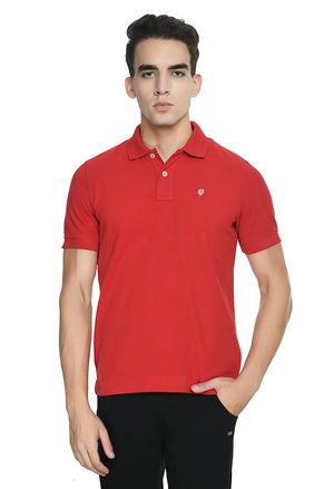 Open image in slideshow, USI Uni Style Image Men&#39;s Smart Fit Con 11 Polo T-Shirt Lt. RED
